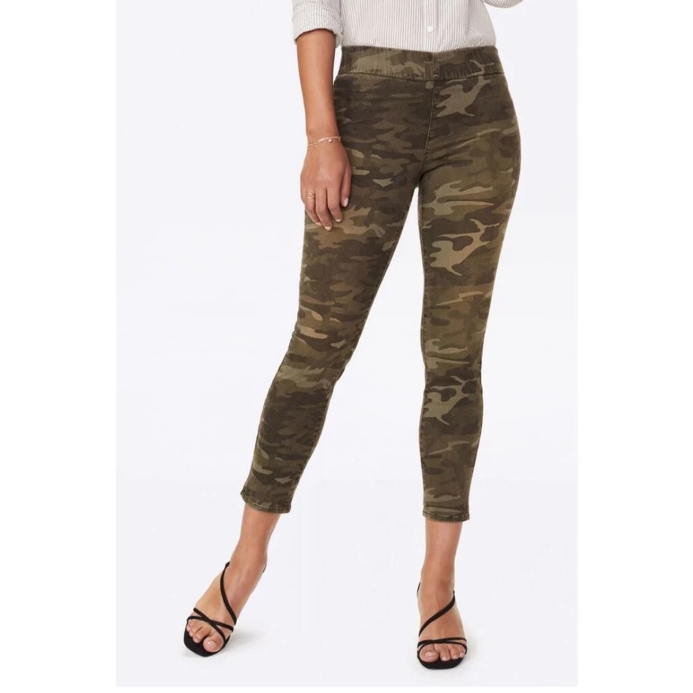 NYDJ Camo Pull On Skinny Jeans 14 NWT